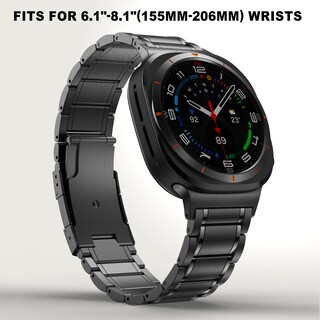 Foto 5 | Foto 5 | Correa De Reloj Baihuiam Titanium Para Galaxy Watch Ultra De 47 Mm Color Negro - Venta Internacional.