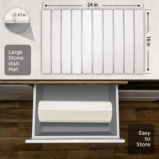 Foto 5 | Foto 5 | Alfombrilla Fadskkj Para Secar Platos Tamaño Grande 24 X 16 Pulgadas Superabsorbente - Venta Internacional.