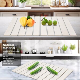 Foto 6 | Foto 6 | Alfombrilla Fadskkj Para Secar Platos Tamaño Grande 24 X 16 Pulgadas Superabsorbente - Venta Internacional.