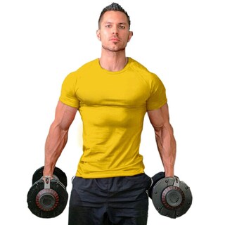 Foto 1 | Foto 1 | Camiseta Zuevi Para Hombre Algodón Corte Ajustado Culturismo Atlético - Venta Internacional.