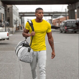 Foto 2 | Foto 2 | Camiseta Zuevi Para Hombre Algodón Corte Ajustado Culturismo Atlético - Venta Internacional.