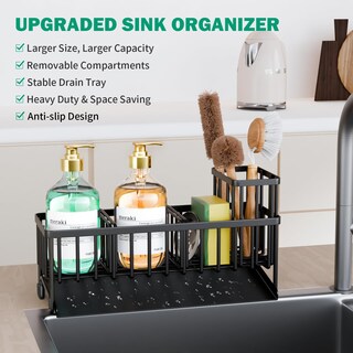 Foto 5 | Foto 5 | Soporte De Esponja Tomcare Para Fregadero De Cocina Con Bandeja De Desagüe Y Cepillo - Venta Internacional.