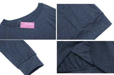 Foto 6 | Foto 6 | Top Halife - Camiseta Casual Casual Con Hombros Descubiertos Color Azul Oscuro Xxl - Venta Internacional.