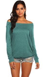 Foto 2 | Foto 2 | Blusa Halife Cute Para Mujer Verde Azulado Talla S - Venta Internacional.