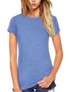 Foto 1 | Foto 1 | Camiseta Beluring Para Mujer Casual Manga Corta Azul Xl - Venta Internacional.