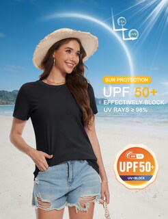 Foto 5 | Foto 5 | Camiseta Yucolen De Manga Corta Para Mujer Algodón Upf 50+ Talla Xxl - Venta Internacional.