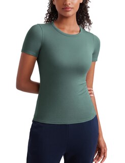 Foto 1 | Foto 1 | Camisa Crz Yoga De Modal Acanalado Casual Manga Corta Para Mujer - Venta Internacional.