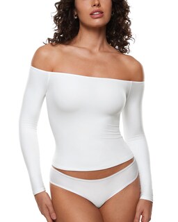 Foto 1 | Foto 1 | Top Inlyric De Manga Larga Con Hombros Descubiertos E Increíblemente Suave Para Mujer - Venta Internacional.