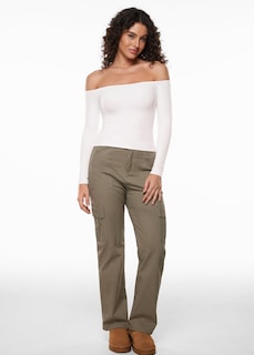 Foto 2 | Foto 2 | Top Inlyric De Manga Larga Con Hombros Descubiertos E Increíblemente Suave Para Mujer - Venta Internacional.