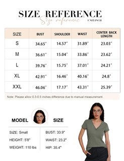 Foto 6 | Foto 6 | Camiseta Prettywear De Algodón Con Cuello En V Y Manga Corta Para Mujer - Venta Internacional.