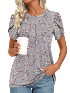 Foto 2 | Foto 2 | Camiseta Tipo Túnica Addtoo Para Mujer Casual Manga Corta Manga Corta Talla M-3xl - Venta Internacional.