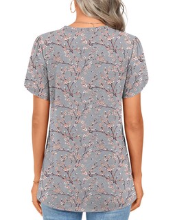Foto 3 | Foto 3 | Camiseta Tipo Túnica Addtoo Para Mujer Casual Manga Corta Manga Corta Talla M-3xl - Venta Internacional.