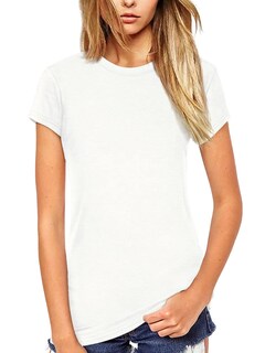 Foto 1 | Foto 1 | Camiseta Beluring De Manga Corta Con Cuello Redondo Para Mujer Color Blanco - Venta Internacional.