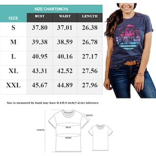 Foto 6 | Foto 6 | Camisa Ojlphh Con Estampado De Palmeras Hawaianas Para Mujer Azul Talla L - Venta Internacional.