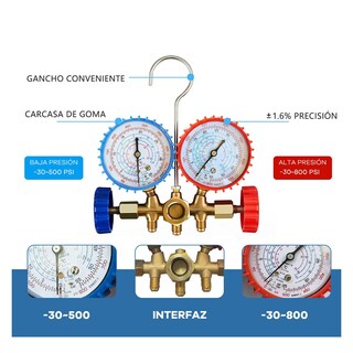 Foto 2 | Foto 2 | Juego Manometros Belug Refrigeracion Manifold R134 R22 R404 R410