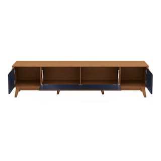 Foto 7 | Foto 7 | Mueble Tv 85'' Kappesberg 218cm Con 3 Puertas Canela/azul