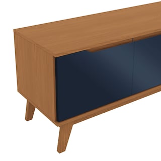 Foto 8 | Foto 8 | Mueble Tv 85'' Kappesberg 218cm Con 3 Puertas Canela/azul