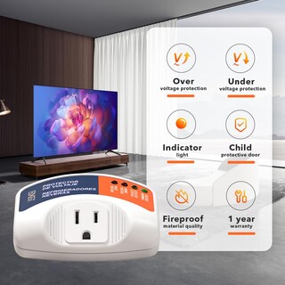 Foto 7 | Foto 7 | Protector De Voltaje Bxst Enchufe De Una Toma De Corriente Para El Hogar 120 V 1800 W - Venta Internacional.