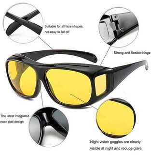 Foto 4 | Foto 4 | Gafas De Sol Polarizadas Con Visión Nocturna Hd Vision Wrap De Día Y Noche - Venta Internacional.