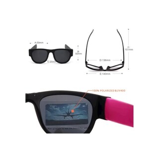 Foto 2 | Foto 2 | Gafas De Sol Plegables Unisex Negrotornasol Polarized Uv400 - Venta Internacional.