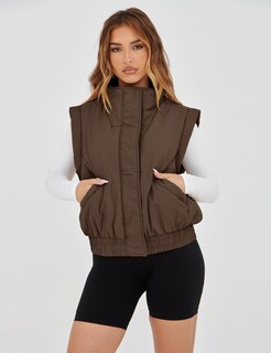 Foto 5 | Foto 5 | Chaleco Acolchado Liviefent Ligero Y Corto Para Mujer Color Marrón - Venta Internacional.