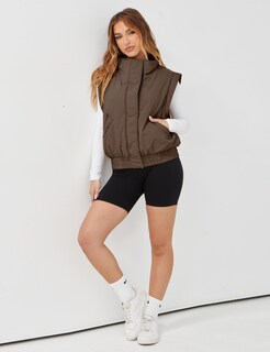 Foto 6 | Foto 6 | Chaleco Acolchado Liviefent Ligero Y Corto Para Mujer Color Marrón - Venta Internacional.