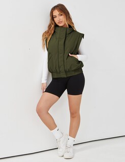 Foto 6 | Foto 6 | Chaleco Acolchado Lviefent Para Mujer Corto Y Ligero Color Verde Militar - Venta Internacional.