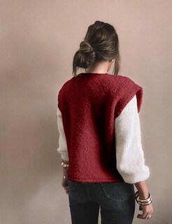 Foto 3 | Foto 3 | Chaleco Aedceal De Punto Casual Para Mujer De Forro Polar Color Rojo - Venta Internacional.