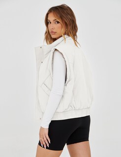 Foto 4 | Foto 4 | Chaleco Acolchado Liviefent Ligero Y Corto Para Mujer Color Blanco - Venta Internacional.
