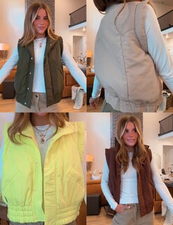 Foto 2 | Foto 2 | Chaleco Acolchado Athlisan Para Mujer Corto Color Verde Brillante Talla L - Venta Internacional.