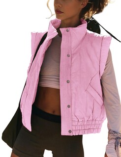 Foto 1 | Foto 1 | Chaleco Acolchado Liviefent  Ligero Y Corto Para Mujer  Color Rosa - Venta Internacional.