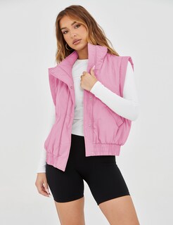 Foto 2 | Foto 2 | Chaleco Acolchado Liviefent  Ligero Y Corto Para Mujer  Color Rosa - Venta Internacional.