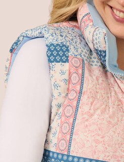 Foto 5 | Foto 5 | Chaleco Acolchado Internos Con Estampado Floral Y Cuello Alto Para Mujer - Venta Internacional.