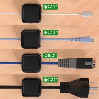 Foto 3 | Foto 3 | Organizador De Cables Magnéticos Costop Paquete De 6 Para El Hogar La Oficina O El Coche - Venta Internacional.