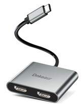 Adaptador Hdmi Dneaur Usb C A Doble Hdmi 4k Para Portátil Windows - Venta Internacional.
