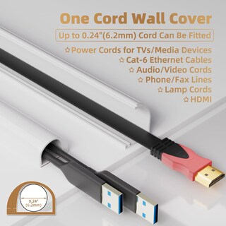 Foto 2 | Foto 2 | Cable Hider Kneelisa De 118 Cm Con Apertura Lateral Para Tv Montado En La Pared - Venta Internacional.
