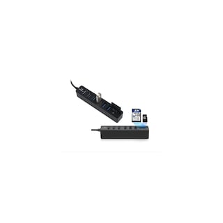 Foto 1 | Foto 1 | Adaptador Usb 3.0 Múltiple Hub De 6 Puertos 2 En 1 Con Tarjeta Sd - Venta Internacional.
