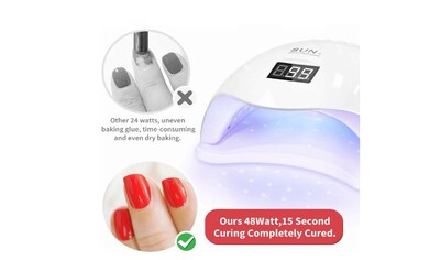 Foto 3 | Foto 3 | Secador De Uñas Con Lámpara Led Uv Máquina De Manicura De Gel Uv De 48 W - Venta Internacional.