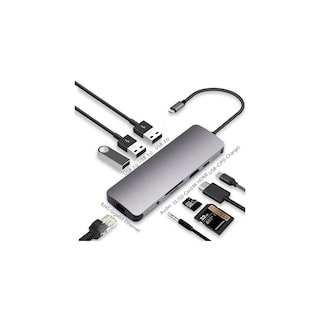 Foto 1 | Foto 1 | Hub Tipo C 9 En 1 Para Windows Y Mac Con Usb 3.0 Hdmi Rj45 - Venta Internacional.