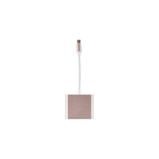 Foto 2 | Foto 2 | Hub Adaptador Tipo C 3 En 1 Hdmi Usb 3.0 Oro Rosa - Venta Internacional.