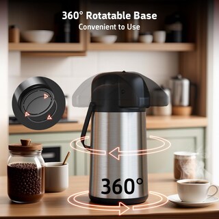 Foto 6 | Foto 6 | Dispensador De Bebidas Térmicas Airpot Coffee Carafe Geouja De 1 9 L - Venta Internacional.