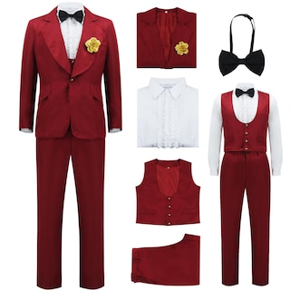 Foto 1 | Foto 1 | Disfraz De Boda Tvnxdgl Betelgeuse Traje Rojo Para Hombre - Venta Internacional.