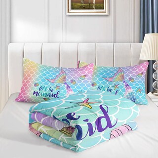 Foto 4 | Foto 4 | Set De Edredón Smell Sunshine Mermaid Tail Rainbow Twin - Venta Internacional.