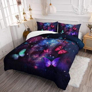 Foto 3 | Foto 3 | Set De Edredón Smell Sunshine 3d Butterfly Starry Sky Twin - Venta Internacional.
