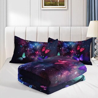 Foto 4 | Foto 4 | Set De Edredón Smell Sunshine 3d Butterfly Starry Sky Twin - Venta Internacional.