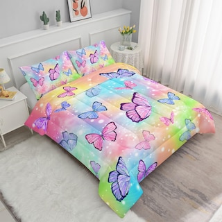 Foto 2 | Foto 2 | Set De Edredón Smell Sunshine Watercolor Butterfly Twin - Venta Internacional.