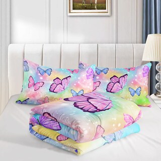 Foto 4 | Foto 4 | Set De Edredón Smell Sunshine Watercolor Butterfly Twin - Venta Internacional.