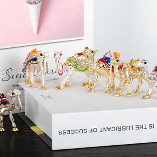 Foto 5 | Foto 5 | Joyero Sevenbees De Regalo Para Amantes De Los Camellos Con Diamantes De Imitación De Cristal - Venta Internacional.