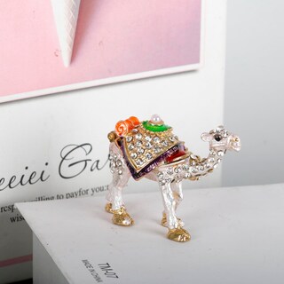Foto 4 | Foto 4 | Joyero Sevenbees Figura De Camello Cristal Esmaltado - Venta Internacional.