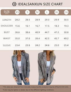 Foto 3 | Foto 3 | Blazer Idealsanxun Tweed Para Mujer 2024 Otoño-invierno Marrón Xxl - Venta Internacional.